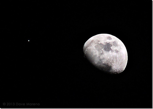 Moon and Jupiter, 1-21-13